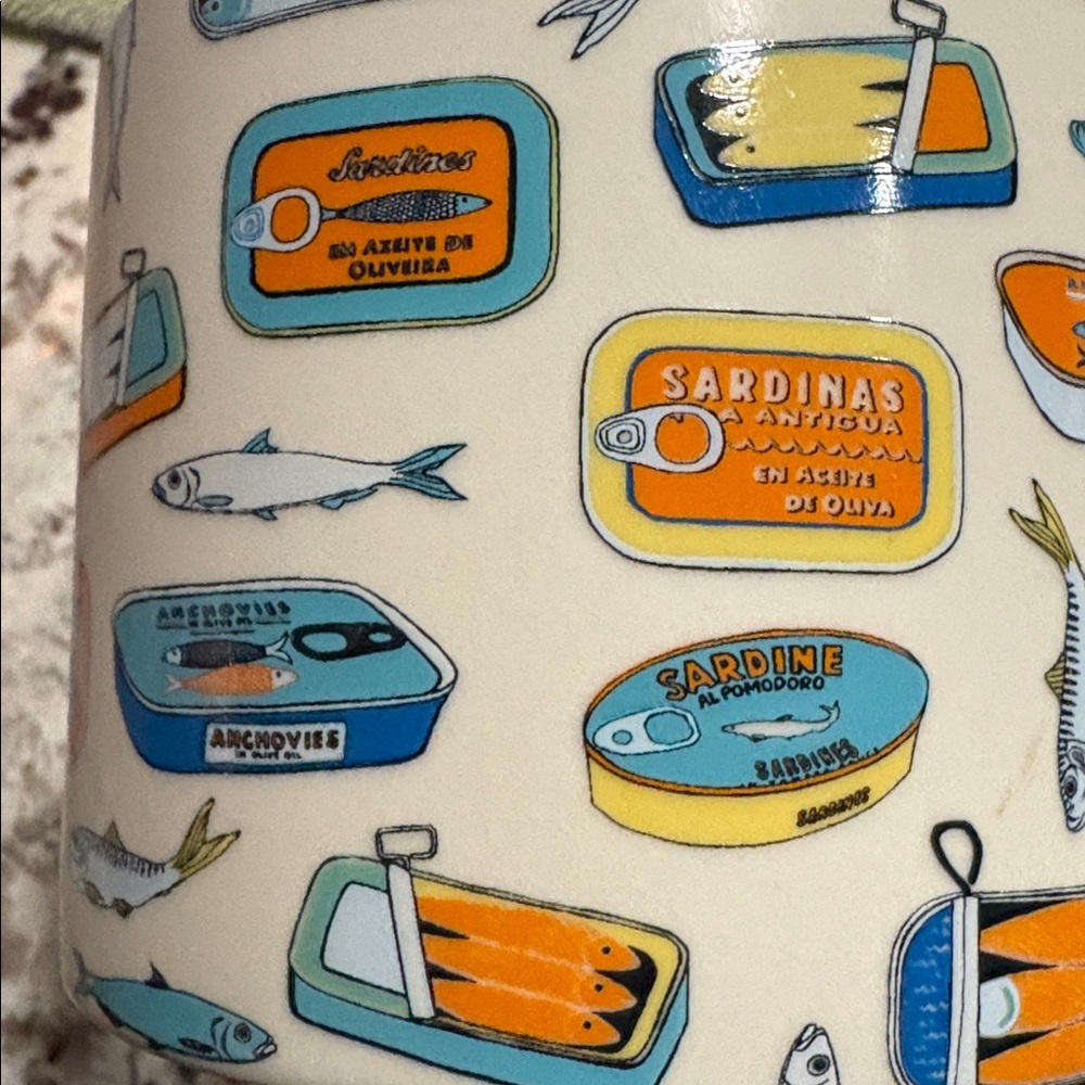 🐟Urban Outfitters Sardine Hidden Fish Mug. Unused. - Picture 9 of 16